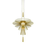 New Trend Luxury Metal Cord LED Chandelier Pendant Lighting - Hans Lumiere