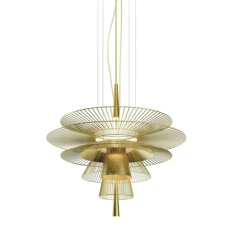 New Trend Luxury Metal Cord LED Chandelier Pendant Lighting - Hans Lumiere
