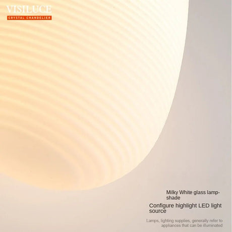 Nodic Style Milky White Glass Modern Pendant Light - Hans Lumiere