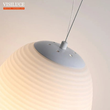 Nodic Style Milky White Glass Modern Pendant Light - Hans Lumiere