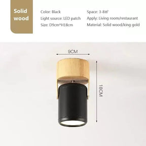 Nordic 3 Head Wooden LED Track Light - Hans Lumiere