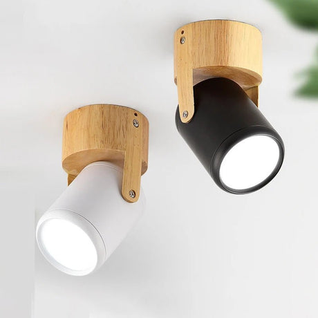 Nordic 3 Head Wooden LED Track Light - Hans Lumiere