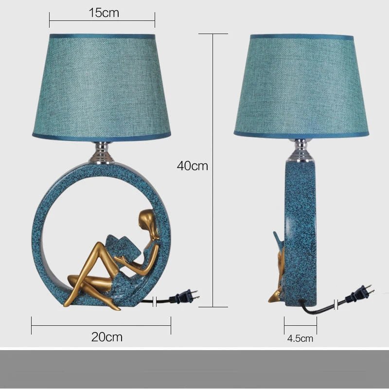 Nordic Art Bedroom Bedside Table Lamp - Hans Lumiere