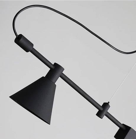 Nordic Black LED Chandelier | Suspension Ceiling Light - Hans Lumiere