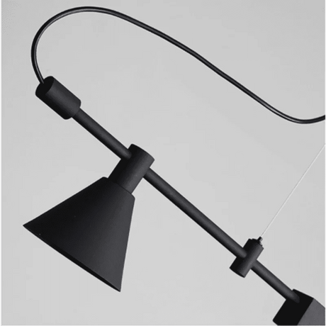 Nordic Black LED Chandelier | Suspension Ceiling Light - Hans Lumiere