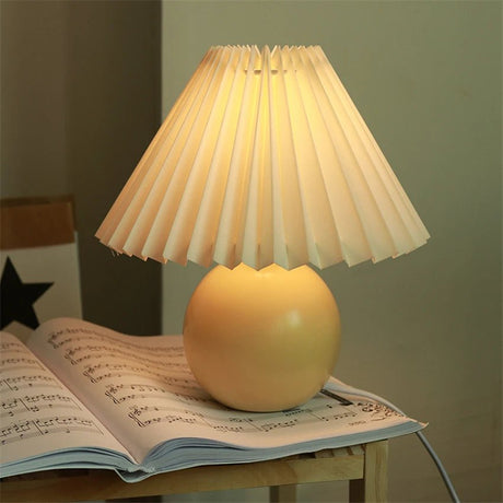 Nordic Ceramic Table Lamp – USB LED Bedside Light - Hans Lumiere
