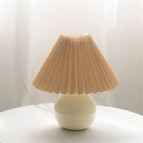 Nordic Ceramic Table Lamp – USB LED Bedside Light - Hans Lumiere