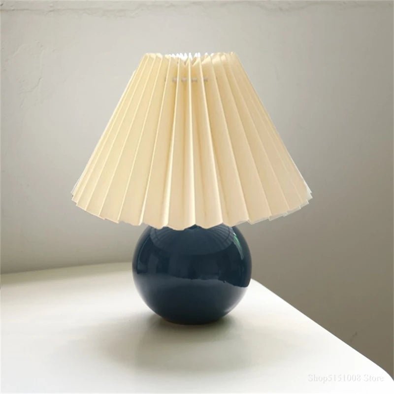 Nordic Ceramic Table Lamp – USB LED Bedside Light - Hans Lumiere