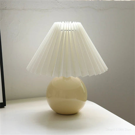 Nordic Ceramic Table Lamp – USB LED Bedside Light - Hans Lumiere