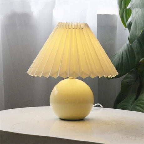 Nordic Ceramic Table Lamp – USB LED Bedside Light - Hans Lumiere