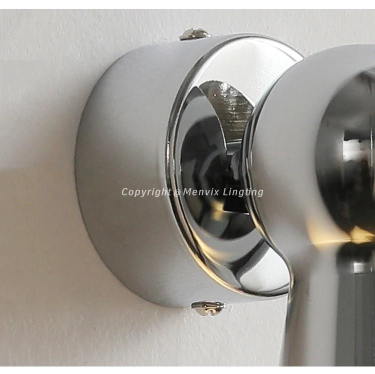 Nordic Chrome Adjustable LED Wall Sconce – Touch Dimmable Reading Light - Hans Lumiere
