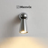 Nordic Chrome Adjustable LED Wall Sconce – Touch Dimmable Reading Light - Hans Lumiere