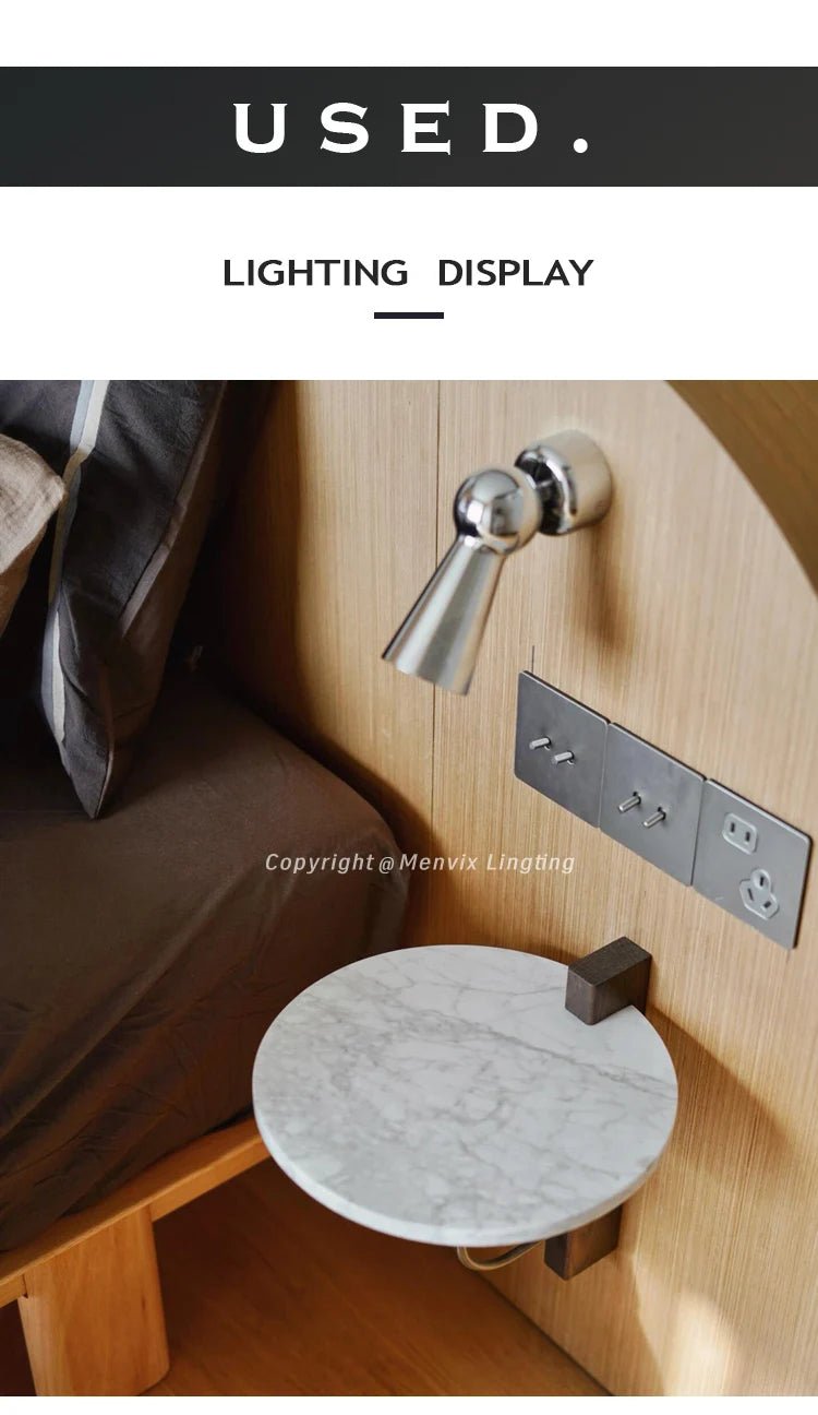 Nordic Chrome Adjustable LED Wall Sconce – Touch Dimmable Reading Light - Hans Lumiere
