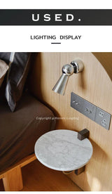 Nordic Chrome Adjustable LED Wall Sconce – Touch Dimmable Reading Light - Hans Lumiere