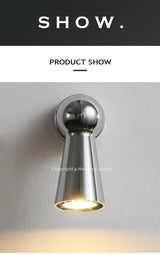 Nordic Chrome Adjustable LED Wall Sconce – Touch Dimmable Reading Light - Hans Lumiere