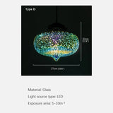 Nordic Color Glass Pendent Lamp - Hans Lumiere