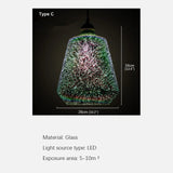 Nordic Color Glass Pendent Lamp - Hans Lumiere