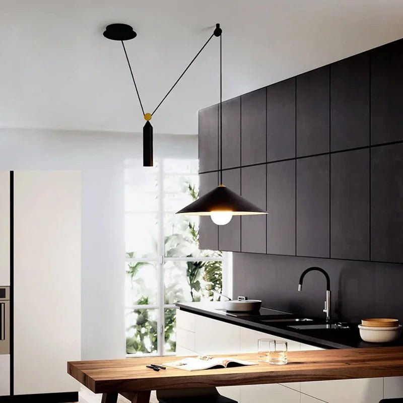Nordic Cone Pendant Light – Removable LED Dining Lamp - Hans Lumiere
