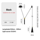 Nordic Cone Pendant Light – Removable LED Dining Lamp - Hans Lumiere