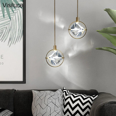 Nordic Crystal Led Pendant Lights Fixture - Hans Lumiere