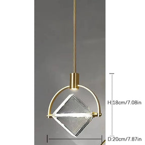 Nordic Crystal Led Pendant Lights Fixture - Hans Lumiere