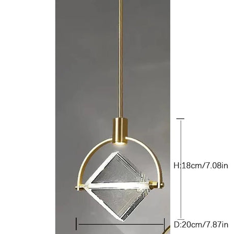 Nordic Crystal Led Pendant Lights Fixture - Hans Lumiere