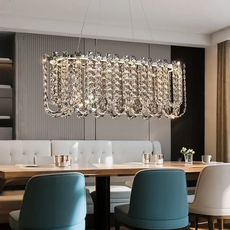 Nordic Crystal Ring Chandelier for Living Room and Dining Room - Hans Lumiere