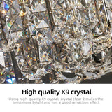 Nordic Crystal Ring Chandelier for Living Room and Dining Room - Hans Lumiere