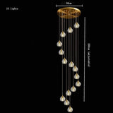 Nordic Design Round Crystal Ball Chandelier - Hans Lumiere