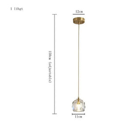 Nordic Design Round Crystal Ball Chandelier - Hans Lumiere