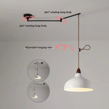 Nordic Dining Table Chandelier Retractable Rocker Arm Hanging Lamp - Hans Lumiere