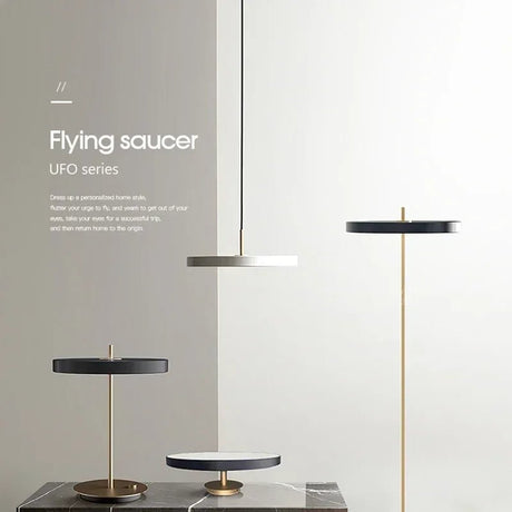 Nordic Disc Pendant Light – LED Hanging Fixture, 23–40cm - Hans Lumiere