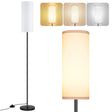 Nordic Fabric Sofa Floor Lamp – Minimalist Iron Base for Living Room & Bedroom - Hans Lumiere
