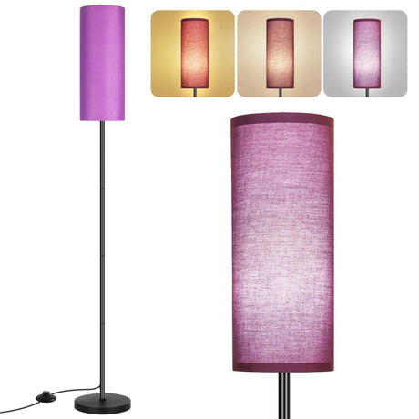 Nordic Fabric Sofa Floor Lamp – Minimalist Iron Base for Living Room & Bedroom - Hans Lumiere