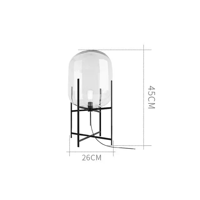Nordic Glass Lampshade Floor LED Lamp - Hans Lumiere