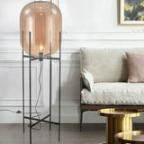Nordic Glass Lampshade Floor LED Lamp - Hans Lumiere