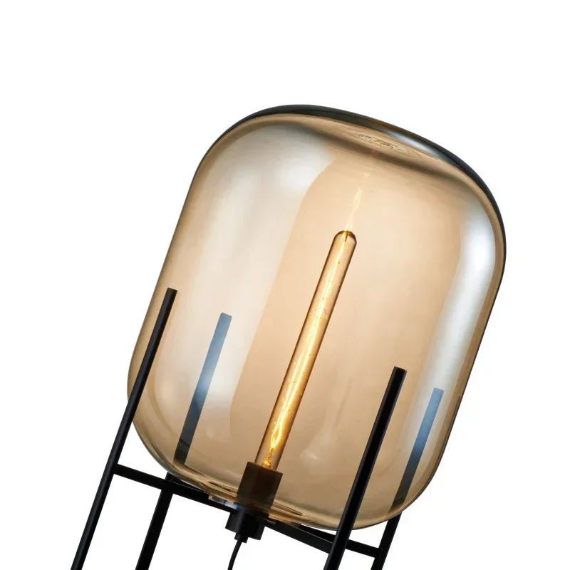 Nordic Glass Lampshade Floor LED Lamp - Hans Lumiere