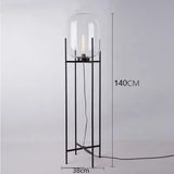 Nordic Glass Lampshade Floor LED Lamp - Hans Lumiere