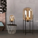 Nordic Glass Lampshade Floor LED Lamp - Hans Lumiere