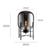 Nordic Glass Lampshade Floor LED Lamp - Hans Lumiere