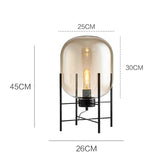 Nordic Glass Lampshade Floor LED Lamp - Hans Lumiere