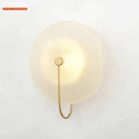 Nordic Gold Black Glass LED Wall Lighting Fixture - Hans Lumiere