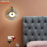 Nordic Gold Black Glass LED Wall Lighting Fixture - Hans Lumiere