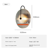 Nordic Gold Black Glass LED Wall Lighting Fixture - Hans Lumiere