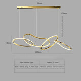 Nordic Gold LED Ring Chandelier for Dining Room and Living Room - Hans Lumiere