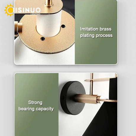 Nordic Hardwired LED Wall Sconce with 350° Rotating Head - Hans Lumiere