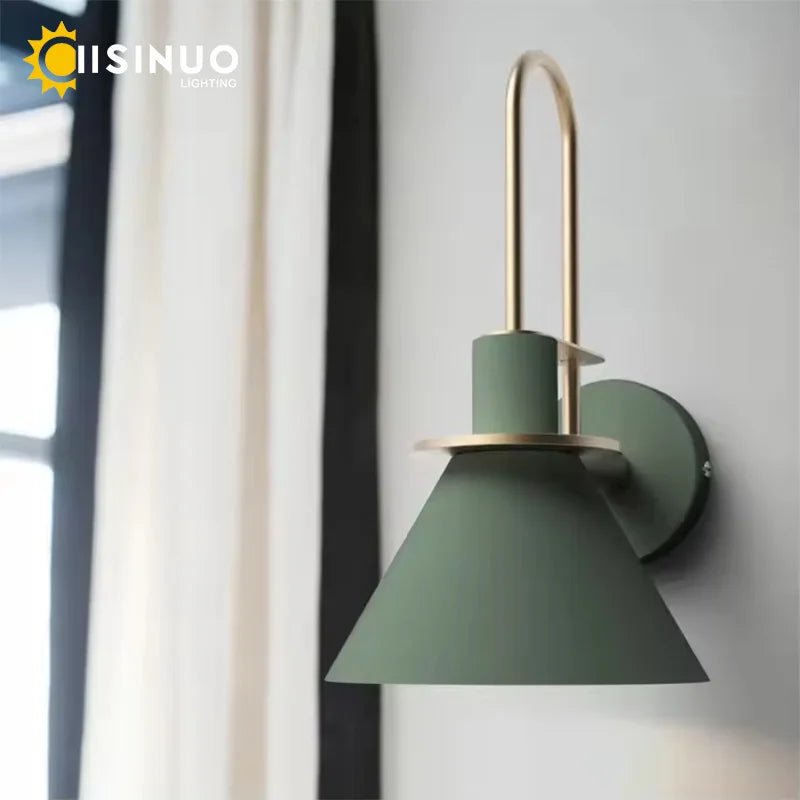 Nordic Hardwired LED Wall Sconce with 350° Rotating Head - Hans Lumiere