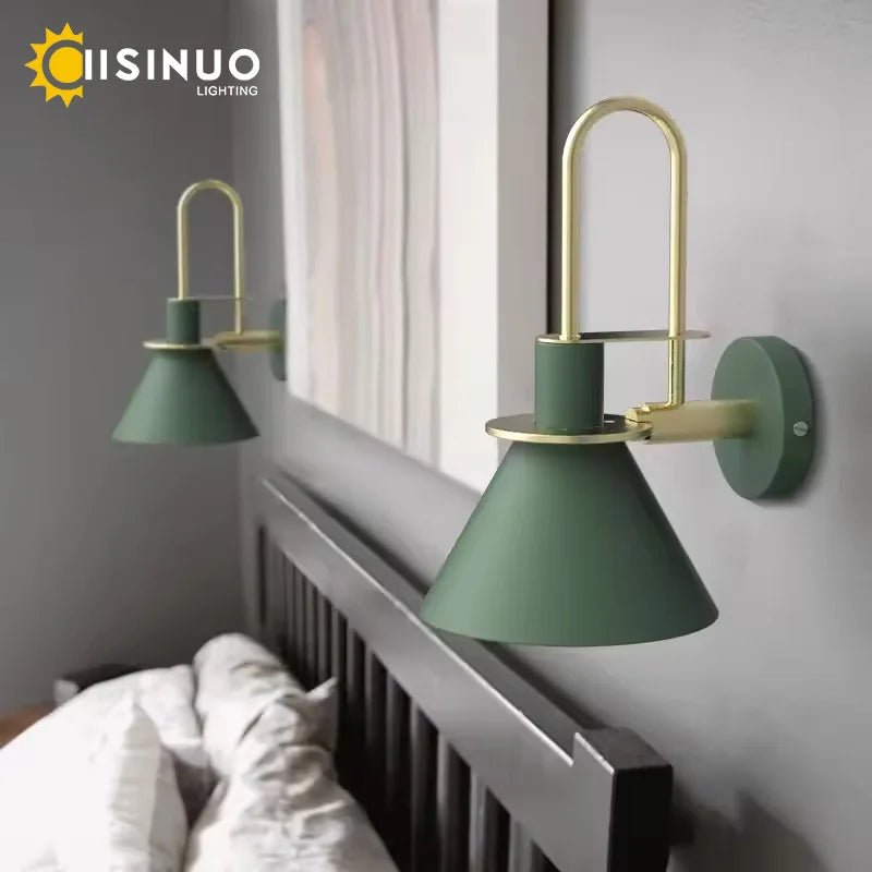 Nordic Hardwired LED Wall Sconce with 350° Rotating Head - Hans Lumiere