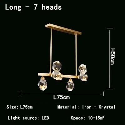 Nordic Indoor LED Crystal Pendant Lights - Hans Lumiere
