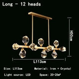 Nordic Indoor LED Crystal Pendant Lights - Hans Lumiere